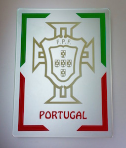 EMBLEME COULEUR OR FOOTBALL PORTUGAL